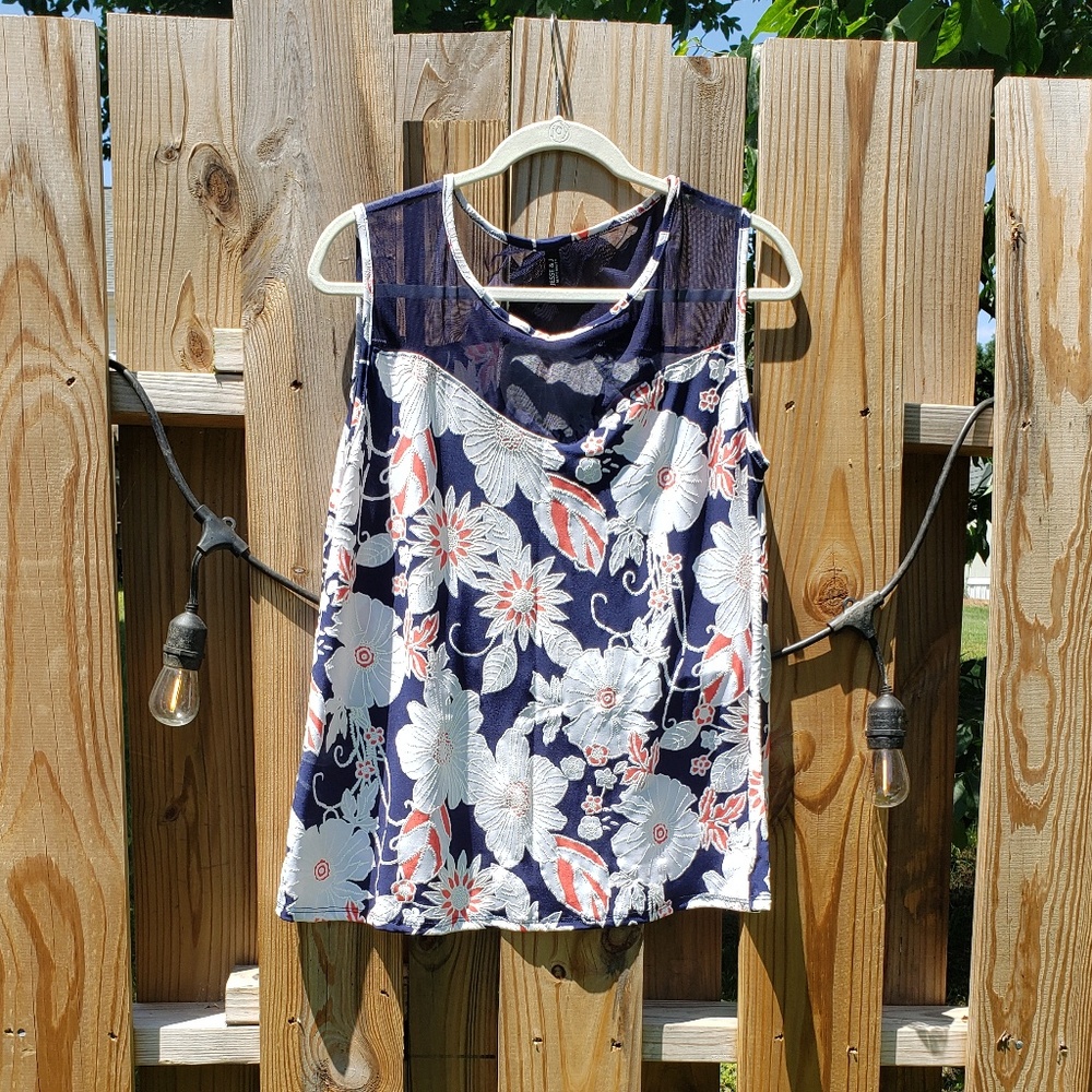 Jesse & J Maternity Floral Tank Top
